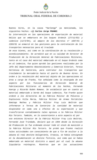 Sentencia rio tercero