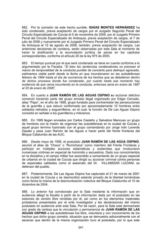 Sentencia Bloque Catatumbo