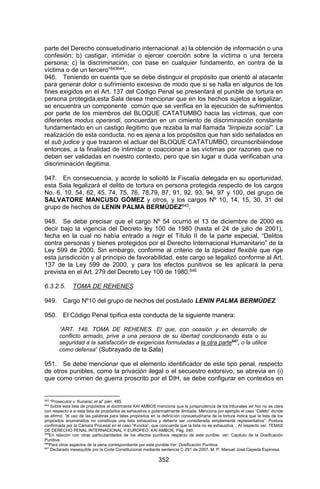 Sentencia Bloque Catatumbo