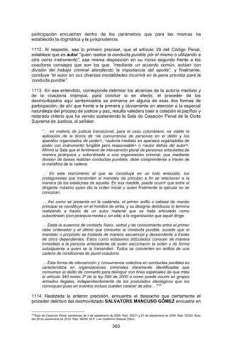 Sentencia Bloque Catatumbo