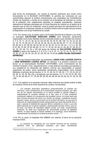 Sentencia Bloque Catatumbo