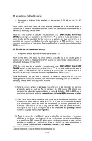 Sentencia Bloque Catatumbo