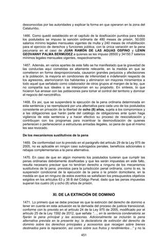 Sentencia Bloque Catatumbo