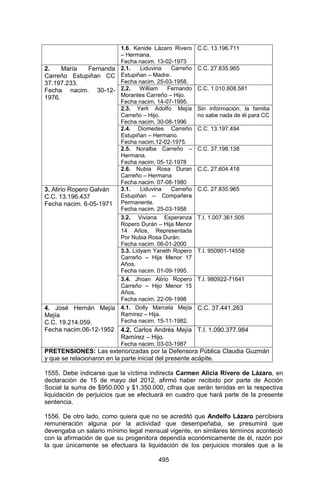 Sentencia Bloque Catatumbo