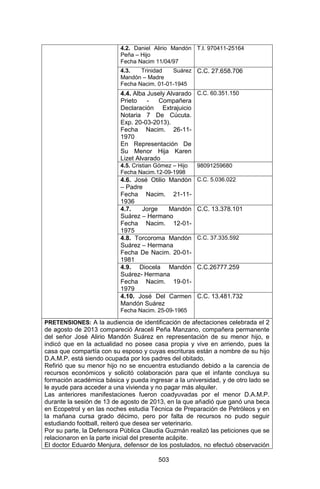 Sentencia Bloque Catatumbo