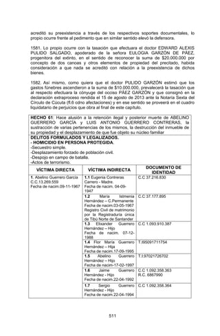 Sentencia Bloque Catatumbo