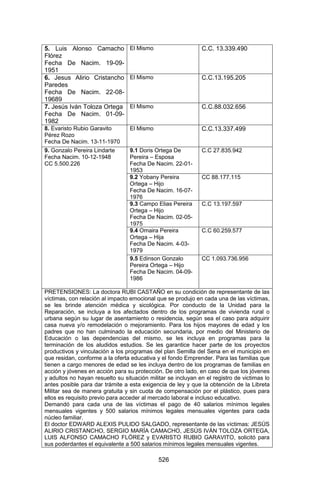 Sentencia Bloque Catatumbo