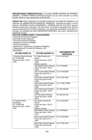 Sentencia Bloque Catatumbo