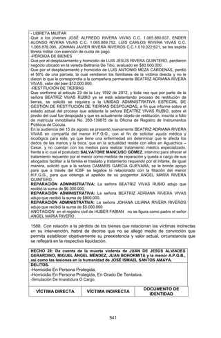 Sentencia Bloque Catatumbo