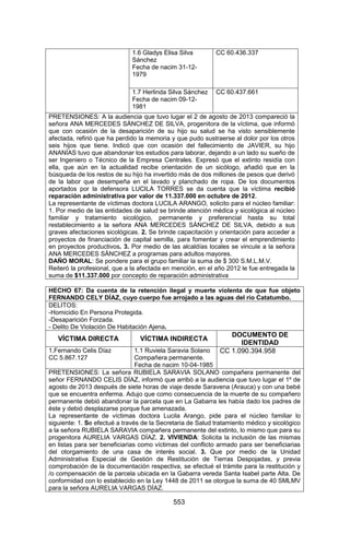 Sentencia Bloque Catatumbo