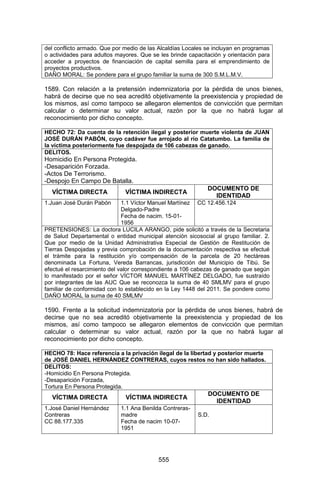 Sentencia Bloque Catatumbo