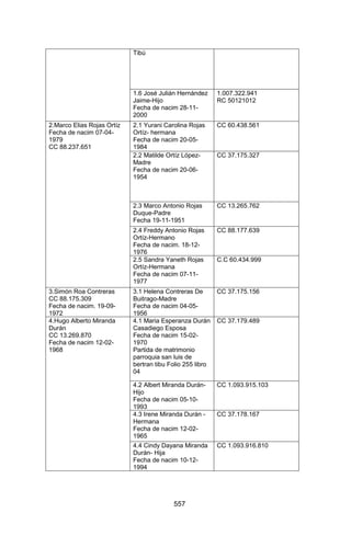 Sentencia Bloque Catatumbo