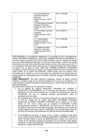 Sentencia Bloque Catatumbo