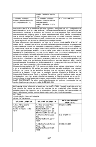 Sentencia Bloque Catatumbo