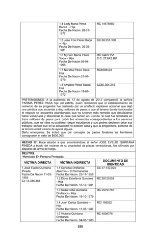 Sentencia Bloque Catatumbo