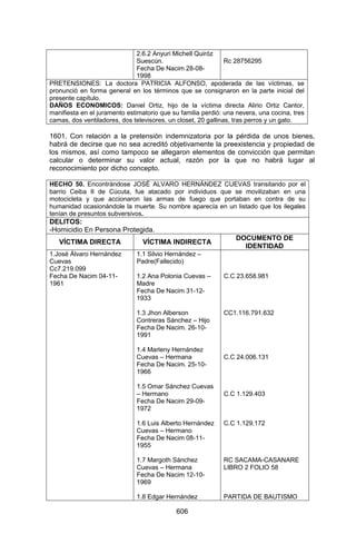 Sentencia Bloque Catatumbo