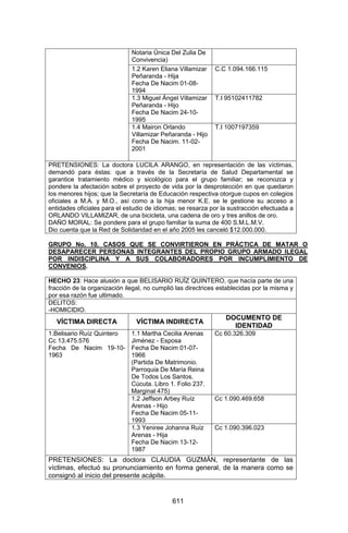 Sentencia Bloque Catatumbo