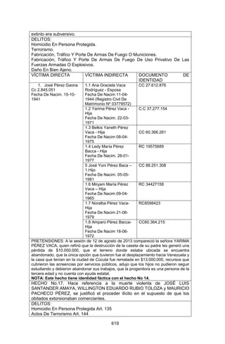 Sentencia Bloque Catatumbo