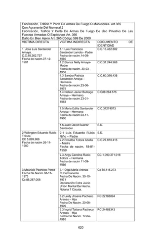 Sentencia Bloque Catatumbo