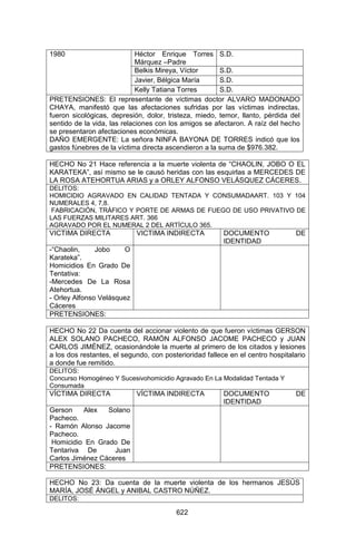 Sentencia Bloque Catatumbo