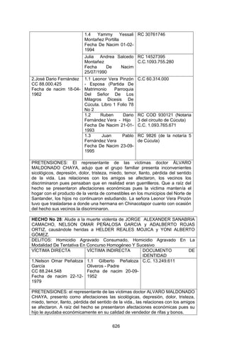 Sentencia Bloque Catatumbo