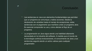 Sentencias de control de Java para su analisis.pptx