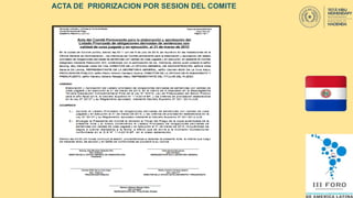 ACTA DE PRIORIZACION POR SESION DEL COMITE
 