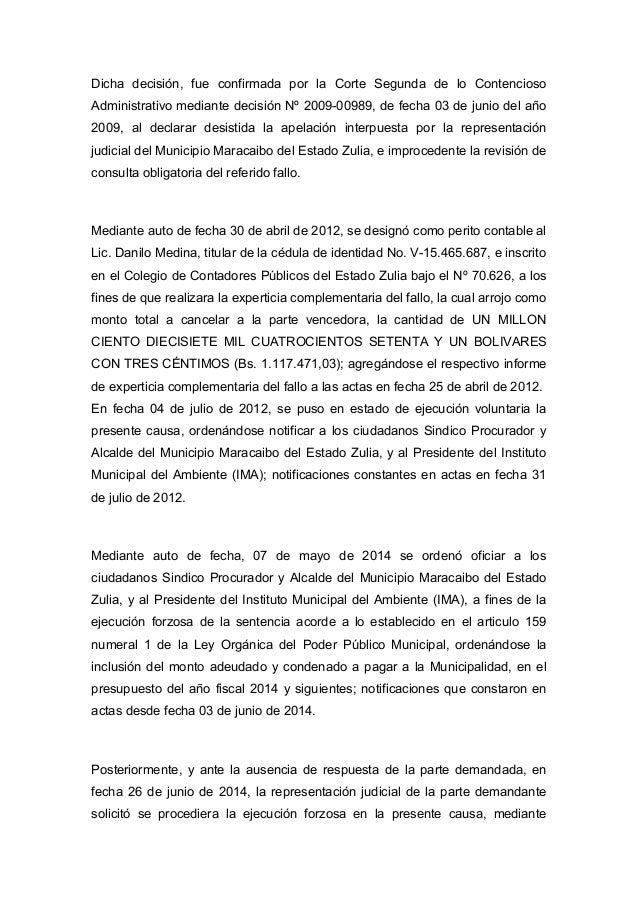 Sentencia sobre embargo ejecutivo al ima Sentencia sobre embargo ejecutivo al ima