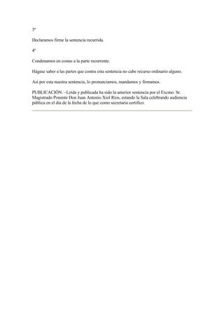 Sententzia 9.Ariketa Oa