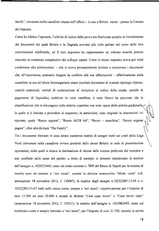 pre!. X Bossi Riccardo ML; la matrice dell'assegno n. 1025982494 per euro 5.650, intestato a noi stessi, recante la dicitu...