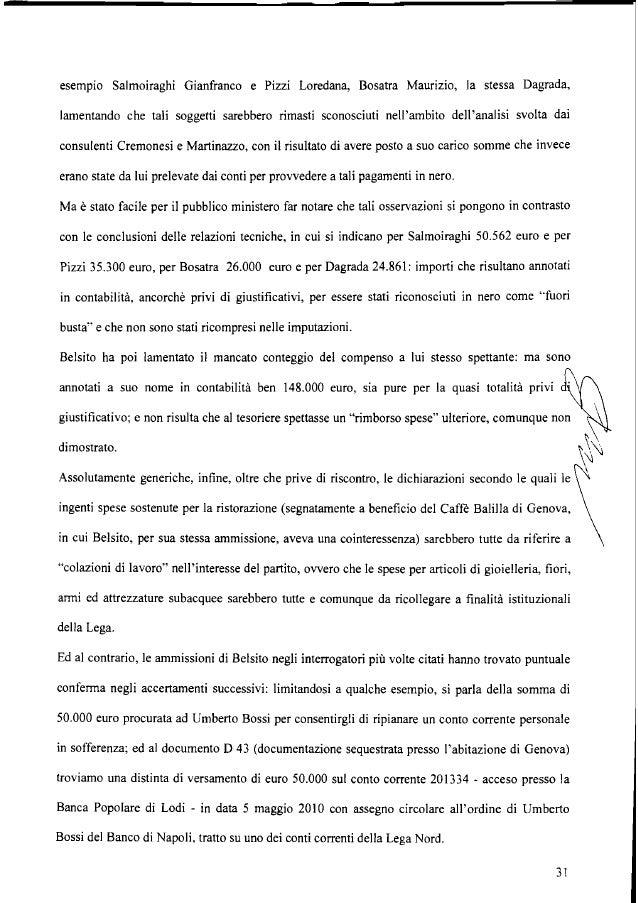 Lega, sentenza del Tribunale di Milano