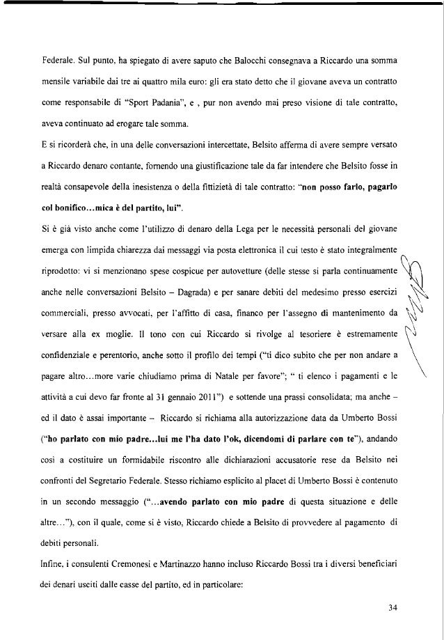 Lega, sentenza del Tribunale di Milano
