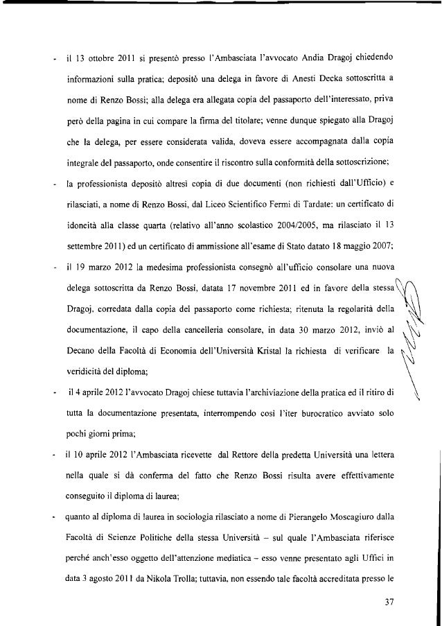 Lega, sentenza del Tribunale di Milano