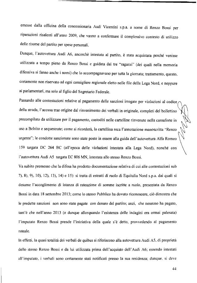 Lega, sentenza del Tribunale di Milano