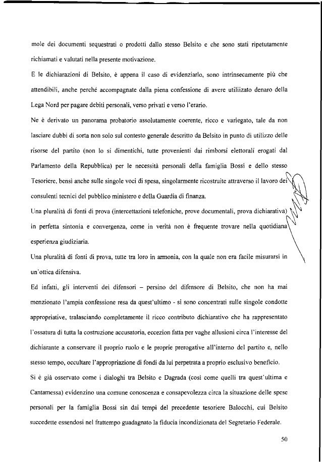 Lega, sentenza del Tribunale di Milano 