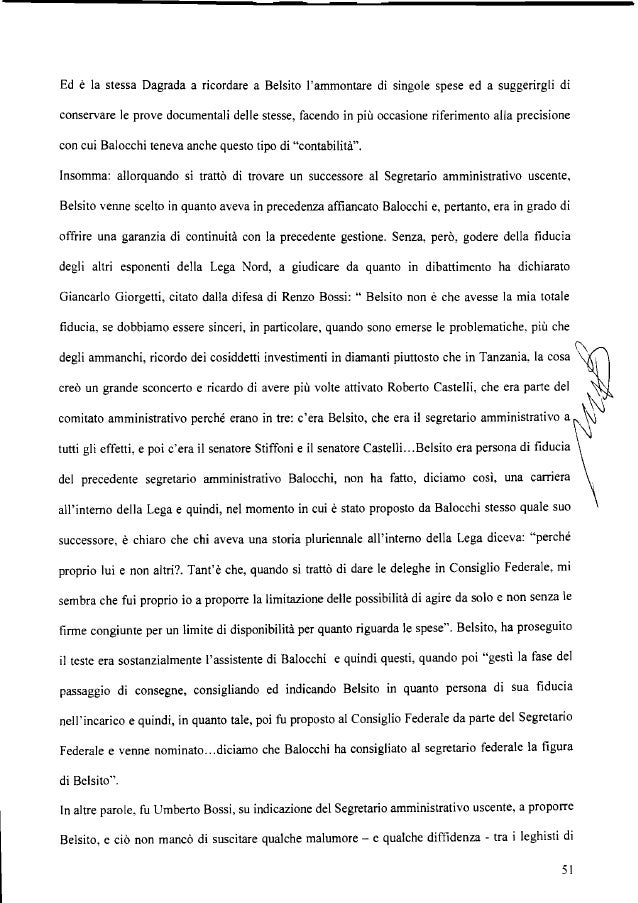 Lega, sentenza del Tribunale di Milano