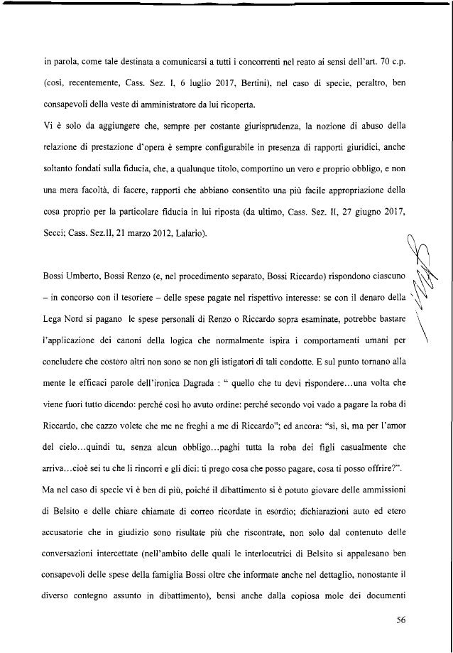 Lega, sentenza del Tribunale di Milano