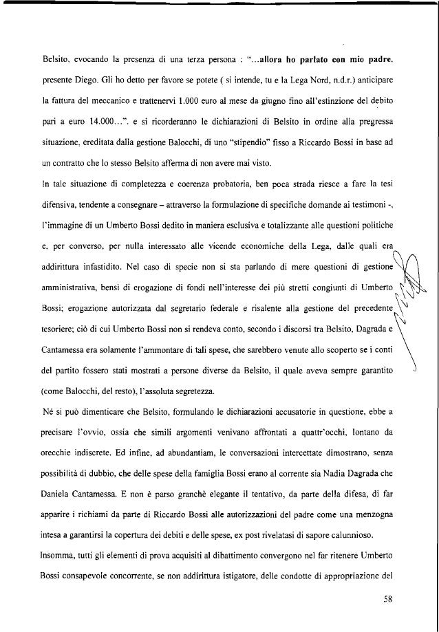 Lega, sentenza del Tribunale di Milano