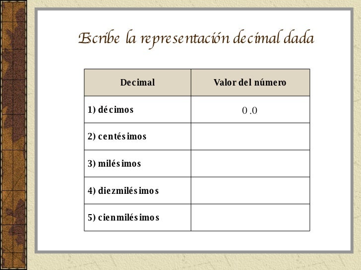 Como Se Escribe En Letras Numeros Enteros Con Decimales