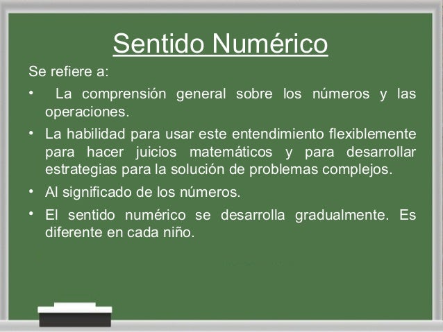Sentido Numérico