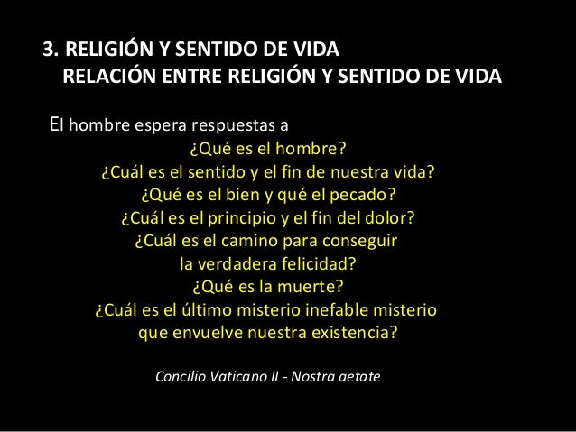 Religión y sentido de la vida en la sociedad actual