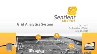 SENTIENT CONFIDENTIAL | PAGE 1SENTIENT CONFIDENTIAL | PAGE 1
Grid Analytics System Jim Lynch
Sr. Director of Sales
June 19, 2019
 