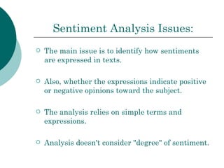 Sentiment Analysis | PPT