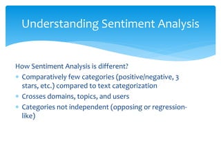 Sentiment analysis | PPTX