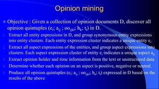 Sentiment analysis and opinion mining | PPTX