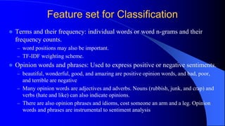 Sentiment analysis and opinion mining | PPTX