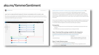 Sentiment Analysis for Yammer Posts