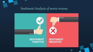 Sentiment Analysis of movie reviews
 