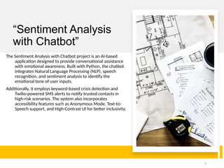 Sentiment Alert Sentiment Analysis with Chatbot.pptx