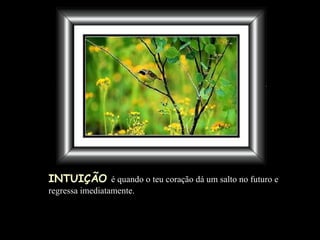 INTUIÇÃO   é quando o teu coração dá um salto no futuro e regressa imediatamente. 